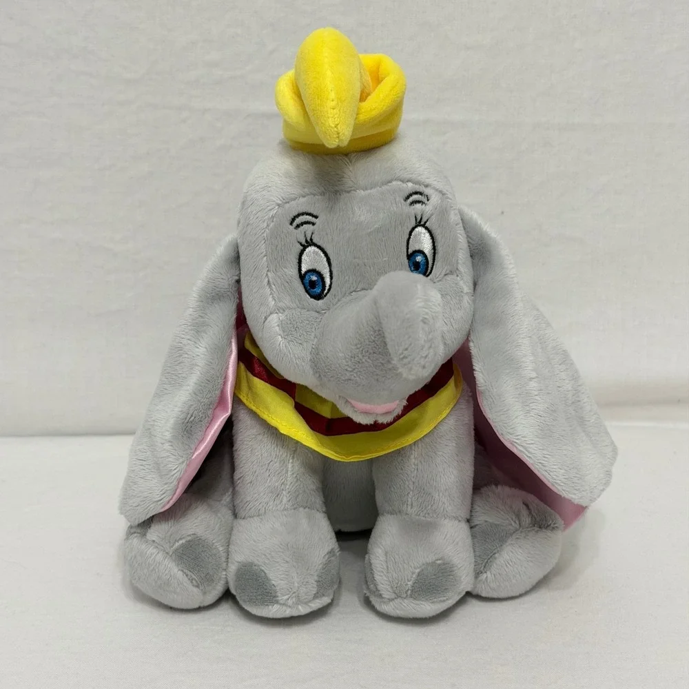 Disney Dumbo Plush Toy Unisex‎ Small Grey Excellent Flying Elephant Circus Hat